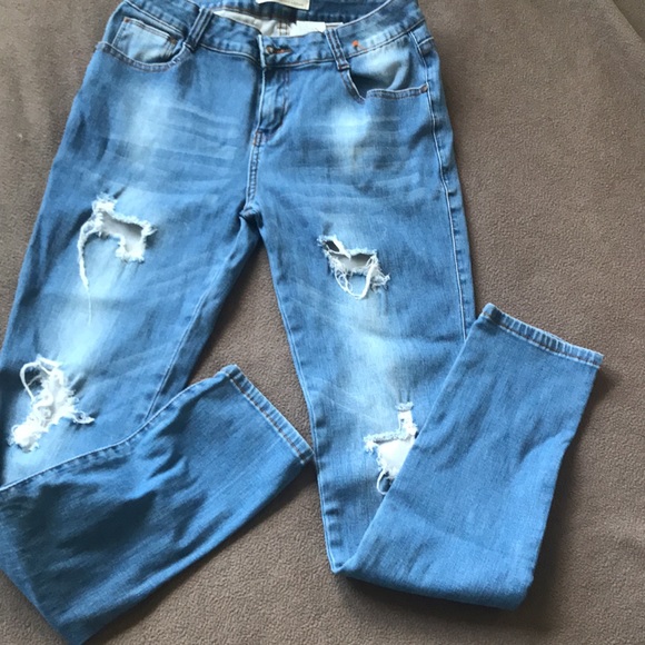 Sweet look premium limited edition Blue skinny Jeans A002 - Picture 2 of 5